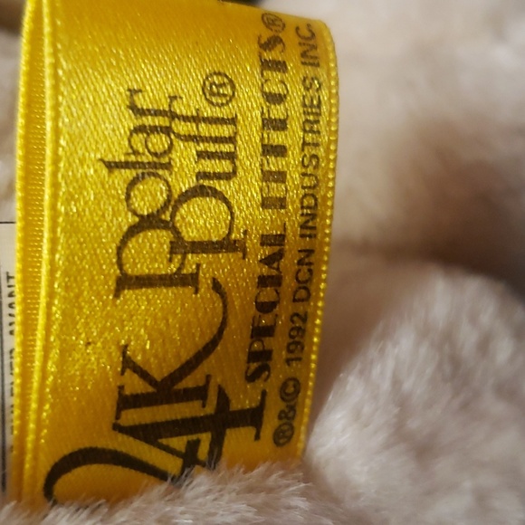 VTG 24K Polar Puff Special Effects Dog Tan and Brown Lab Puppy Dog Plush. 1992 - Picture 3 of 4